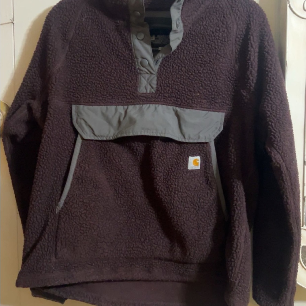 Carhartt Women's Jacket in Dark Brown and Gray